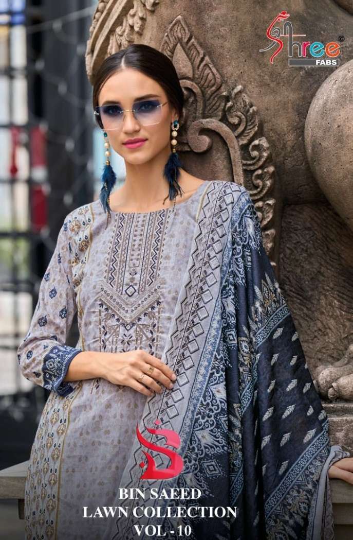 BIN SAEED LAWN COLLECTION VOL 10 OPEN PIC BY SHREE